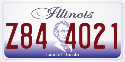 IL license plate Z844021