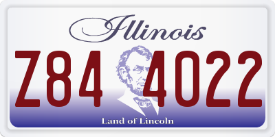 IL license plate Z844022