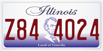IL license plate Z844024