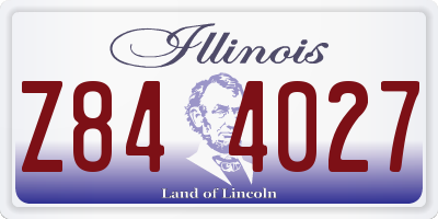 IL license plate Z844027