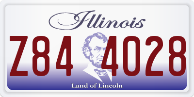 IL license plate Z844028
