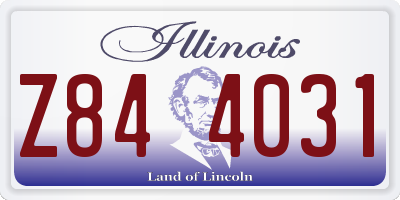 IL license plate Z844031