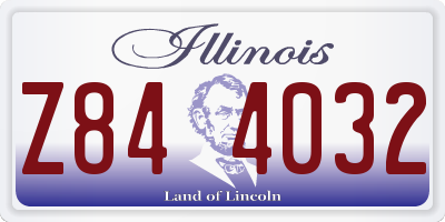 IL license plate Z844032