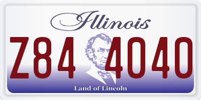 IL license plate Z844040