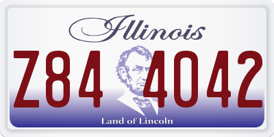 IL license plate Z844042