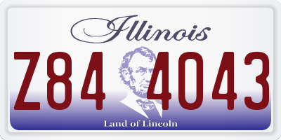 IL license plate Z844043