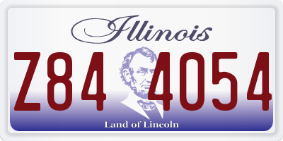 IL license plate Z844054