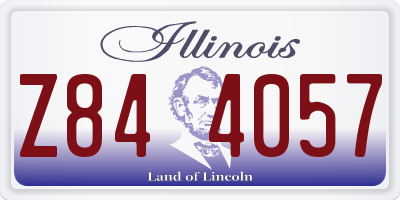 IL license plate Z844057
