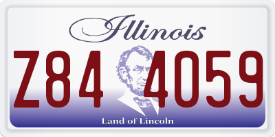 IL license plate Z844059