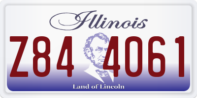 IL license plate Z844061