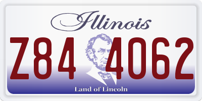 IL license plate Z844062