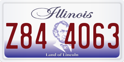 IL license plate Z844063