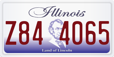IL license plate Z844065