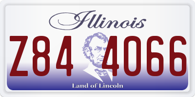 IL license plate Z844066
