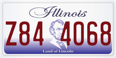 IL license plate Z844068