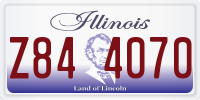 IL license plate Z844070