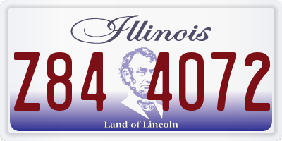 IL license plate Z844072