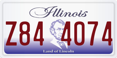 IL license plate Z844074
