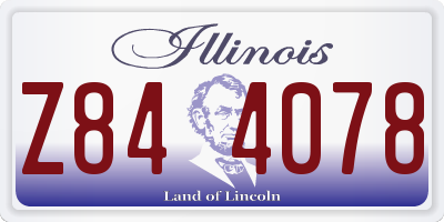 IL license plate Z844078