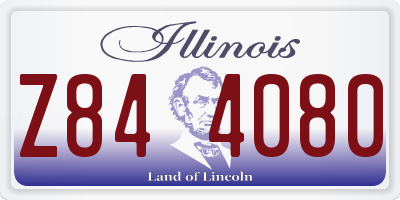IL license plate Z844080