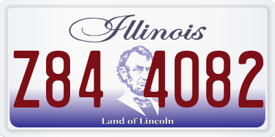 IL license plate Z844082