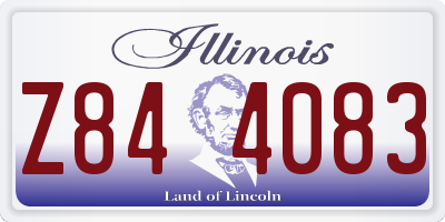 IL license plate Z844083