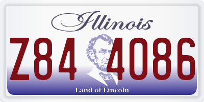 IL license plate Z844086