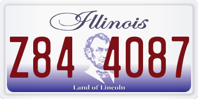 IL license plate Z844087
