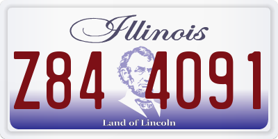 IL license plate Z844091