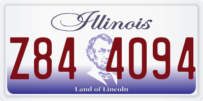 IL license plate Z844094