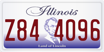 IL license plate Z844096