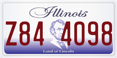 IL license plate Z844098