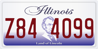 IL license plate Z844099