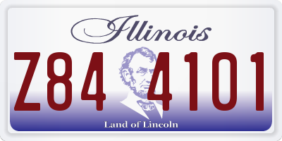 IL license plate Z844101