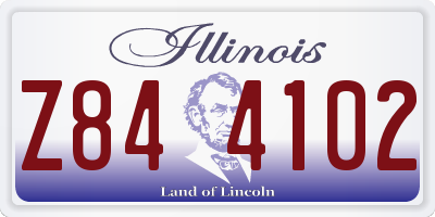 IL license plate Z844102