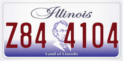IL license plate Z844104