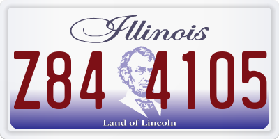 IL license plate Z844105