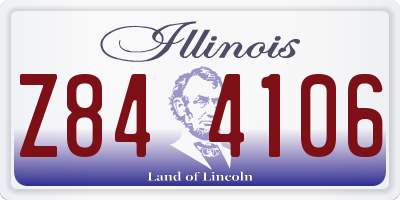 IL license plate Z844106