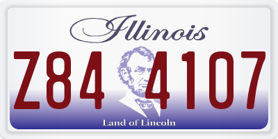 IL license plate Z844107