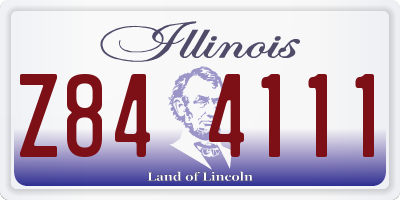 IL license plate Z844111