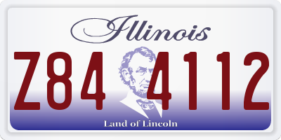 IL license plate Z844112