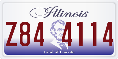 IL license plate Z844114