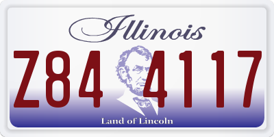 IL license plate Z844117