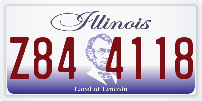 IL license plate Z844118