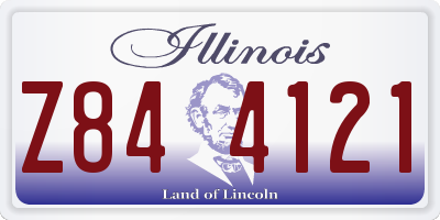 IL license plate Z844121