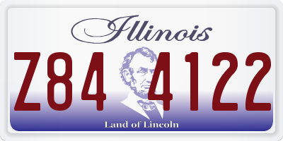 IL license plate Z844122