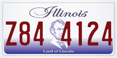 IL license plate Z844124