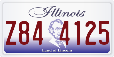 IL license plate Z844125