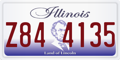 IL license plate Z844135
