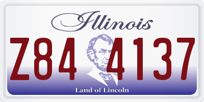 IL license plate Z844137